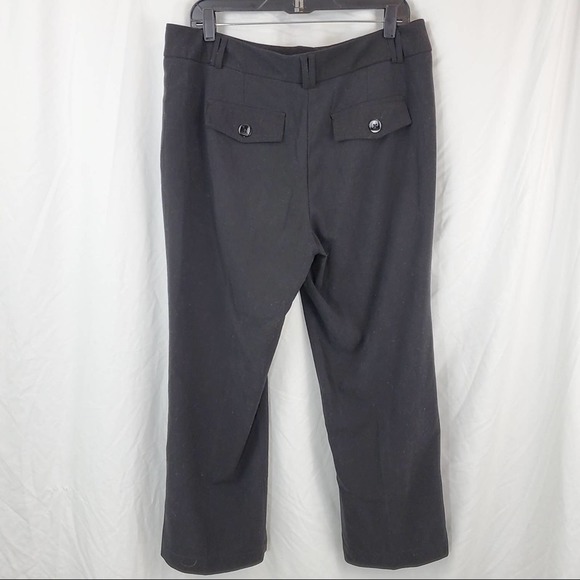 Cato Straight Leg Flat Front Black Pants Sz. 14 - Picture 2 of 4